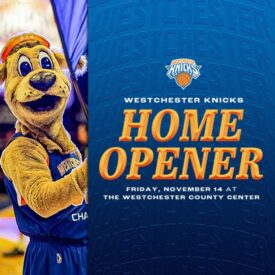 <p>SPORTS</p><h1>Westchester Knicks <br>Home Opener</h1> <h3>Friday, Nov. 14</h3><h4> Experience the energy live.</h4>
